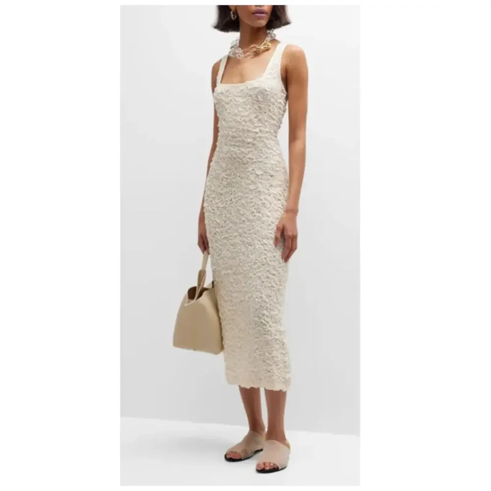 NWT Mara Hoffman Sloan Textured Sleeveless Column Midi-Dress Size XL - Picture 2 of 16